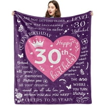 30th Birthday Gifts for Her, 30 Year Old Birthday Gifts for Women, 30th Birthday Decorations for Women, Gifts for 30th Birthday Woman, Happy 30th Bday Gift Ideas, 1993 Birthday Blanket 50"x60"