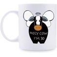 thumbnail image 1 of 30th Birthday Gifts for Men - 1989 Birthday Gifts for Men, 30 Years Old Birthday Gifts Coffee Mug for Dad, Husband, Friend, Brother, Him, Colleague, Coworker, HOLY COW MUG - 11oz, 1 of 6