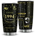 thumbnail image 1 of 30th Birthday Gifts for Men Women Friends Vintage 1994 Tumblers 30 Year Old Birthday Supplies Back in 1994 Old Time Information Stainless Steel Vacuum Insulated Tumblers 20 oz, 1 of 6