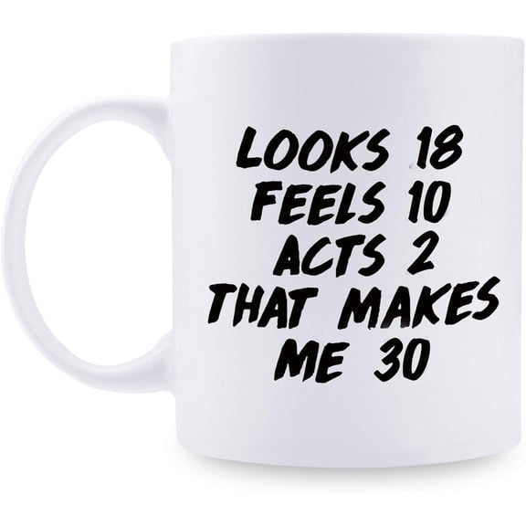 30th Birthday Gifts for Women - 1989 Birthday Gifts for Women, 30 Years Old Birthday Gifts Coffee Mug for Mom, Wife, Friend, Sister, Her, Colleague, Coworker - 11oz
