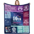 thumbnail image 1 of 30th Birthday Gifts for Women Blanket 60x50in, 30th Birthday Gifts for Her, 30th Birthday Decorations for Women, 30 Year Old Birthday Gifts for Women Sister Wife Friend Soft Warm Throw Blanket, 1 of 5