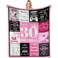 thumbnail image 1 of 30th Birthday Gifts for Women, 30th Birthday Blanket for Women, 30th Birthday Gifts for Women Friendship, 30th Gifts for Women Birthday Unique, for Friend Mom Sister Wife Woman, 60"x80", 1 of 5