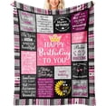 thumbnail image 1 of 30th Birthday Gifts for Women Birthday Decorations for 30 Year Old Women, Gifts for Women Birthday Unique, Birthday Presents for Her Mum Wife Sister Friend, Soft Throw Blanket 60"X50", 1 of 6