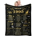 thumbnail image 1 of 30th Birthday Gifts for Women Men, for 30 Year Old Man Woman, Happy 30th Birthday Decorations for Her Him, 30 Year Old Birthday Gifts for Women Men, Male 1995 30th Birthday Blanket 60x50, 1 of 6
