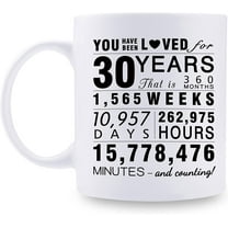 30th Birthday Gifts for Women Men - So Happy I'm Thirty Heat Reveal Mug - 30 Year Old Present Ideas for Wife, Son, Daughter, Sisters, Brother, Friends, Cousin - 11 oz Color Changing Mug