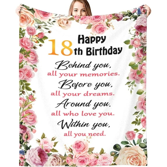 30th Birthday Gifts for Women Blanket Birthday Decorations Blankets Birthday Gift Ideas Throw Blankets 60"X50"