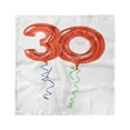 thumbnail image 1 of 30th Birthday Head Scarf, Red Balloons Ribbons, Head Wrap, 3 Sizes, by Ambesonne, 1 of 2