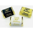 thumbnail image 1 of 30th Birthday Nuggets Labels, Chocolate Candy Wrapper, (Set of 90) Candy Stickers; 3 Designs: 30 Gold, 30 Black, 30 White, Candy Not Included, 1 of 5