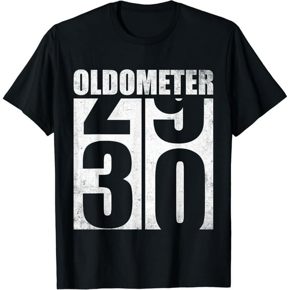 30th Birthday Oldometer 29-30 Vintage Funny Gifts Men Women T-Shirt