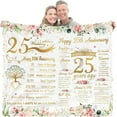 thumbnail image 1 of 30th Wedding Anniversary Blanket - 30 Years of Marriage Gifts for Couple, Best 30th Anniversary Wedding Gifts for Parents Friends Grandparents - Pearl Anniversary Decorations Throw Blanket Present, 1 of 5