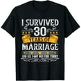 thumbnail image 1 of 30th Wedding Anniversary shirt Couples Husband Wife 30 Years T-Shirt, 1 of 3