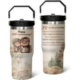 thumbnail image 1 of 30th Wedding Gifts Anniversary Cups, Pearl Wedding 30th Anniversary Cups, 30th Anniversary Cup For Couple Parents Friends, 30 Oz Stainless Steel Tumbler with Handle and Flip Straw (1 PC), 1 of 1
