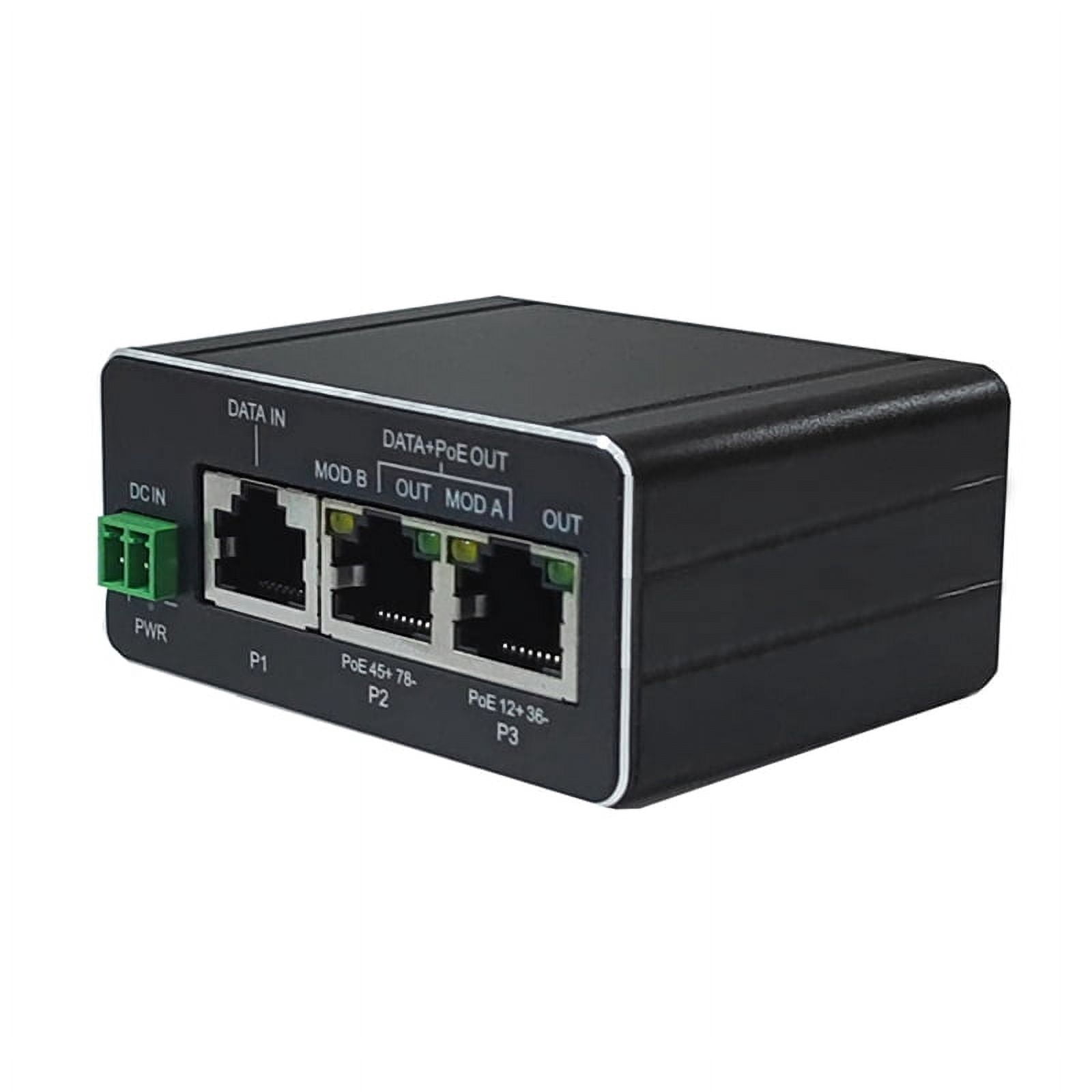 30w POE Injector Passive DC Input 48V 30w Output Support Mode A 12+36 ...