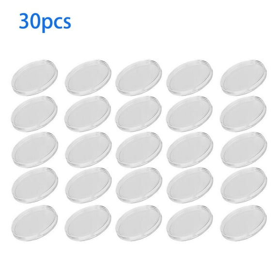 30x 40.6mm Clear Airtight Holder Capsule Case for American Silver Eagle 1Oz Coin
