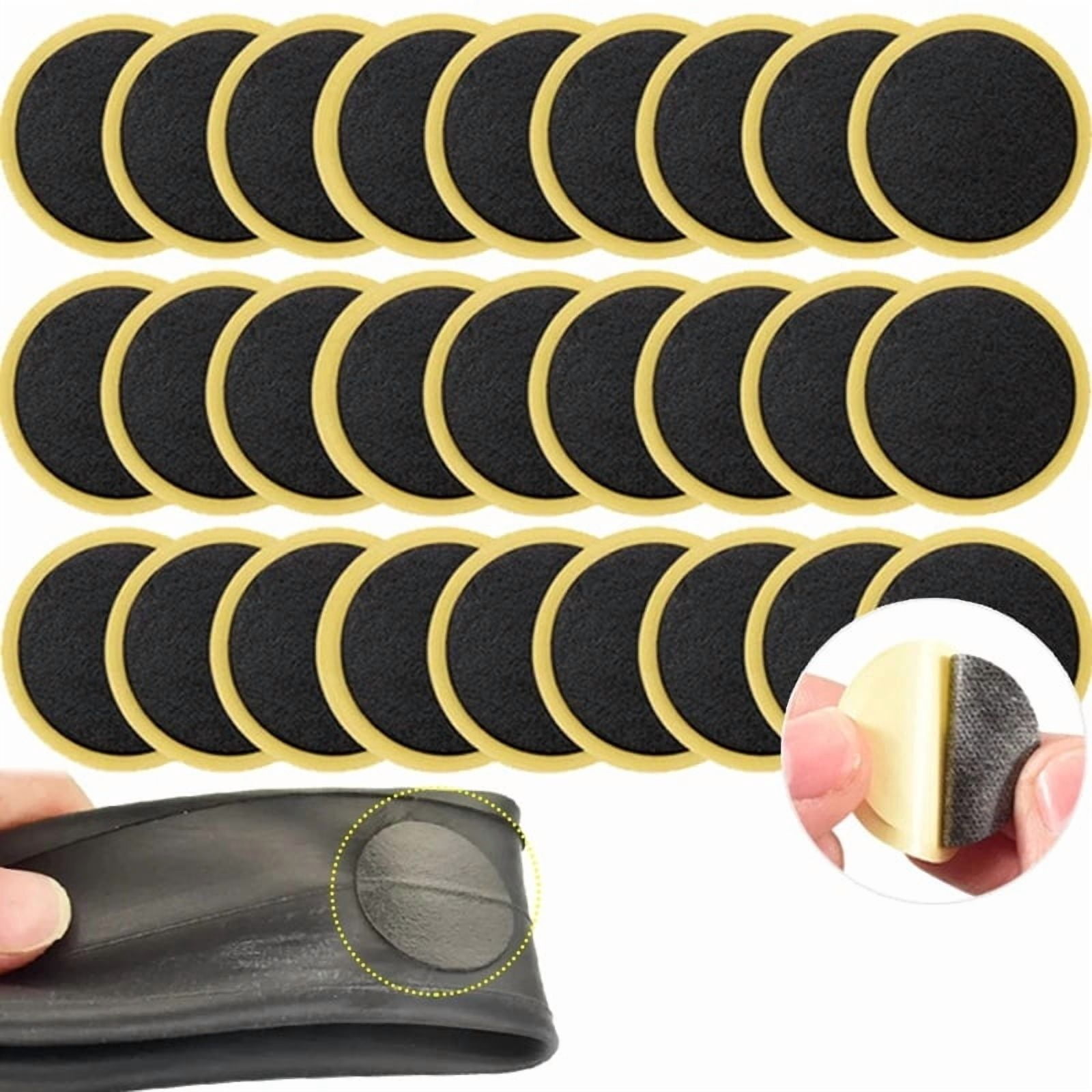 30x Bike Tire Patch Repair Kit Round Circle Glueless Fix Flat Inner Tube Rubber