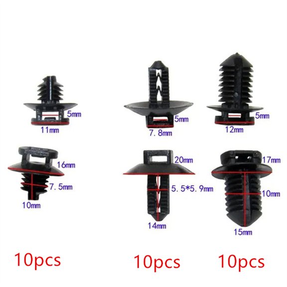 30x Car Girder Frame Body Harness Electric Circuit Oil Water Pipe Barbed Cable