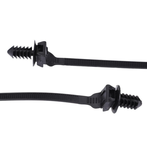 30x Car Line Cable Tie Zip Tie Push Wiring Clip Loom Harness Fastener