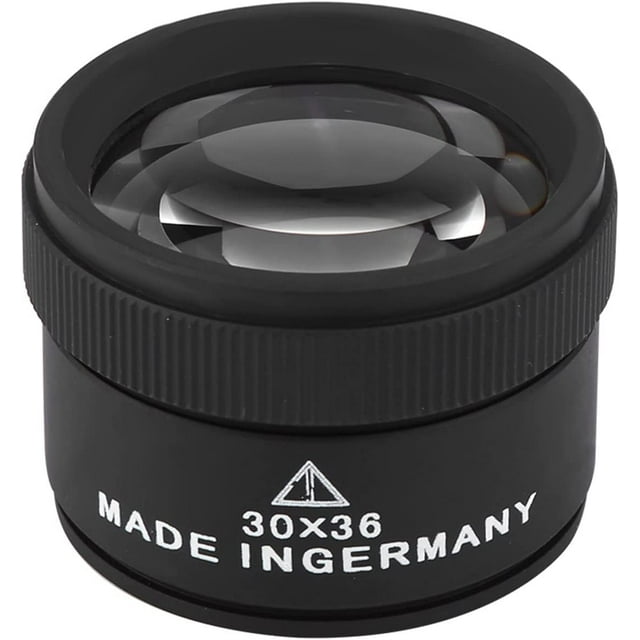 30x Coin Magnifier with Light, Jewelers Magnifying Glass, Magnifying