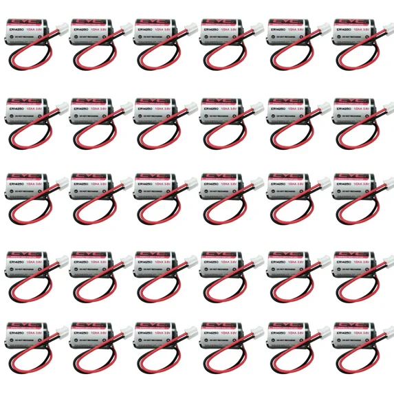 30x EVE ER14250 3.6V LS14250 1/2 AA Size 1200mAh Li-ion Energy Battery with Plug US STOCK
