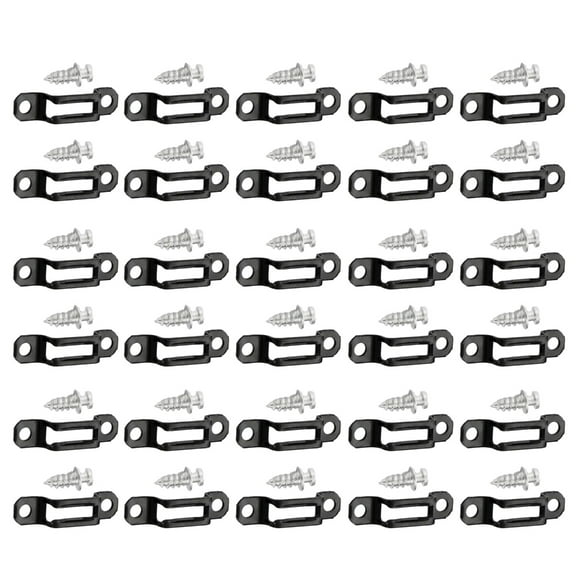 30x Stainless Steel Invisible Furniture Joining Connector Screw Fastener For Cabinet Wardrobe Laminate Bookcase Assembly