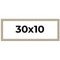 thumbnail image 1 of 30x10 Frame Grey Solid Wood Picture Frame Width 1 Inches | Interior Frame Depth 0.5 Inches |, 1 of 8