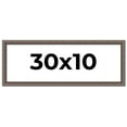 thumbnail image 1 of 30x10 Frame Silver Real Wood Picture Frame Width 1.25 Inches | Interior Frame Depth 0.5 Inches |, 1 of 8