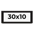 thumbnail image 1 of 30x10 Shadow Box Black Solid Wood Display Picture Frame | 1 Inch Rabbet Depth | | 1.375 Inch, 1 of 4