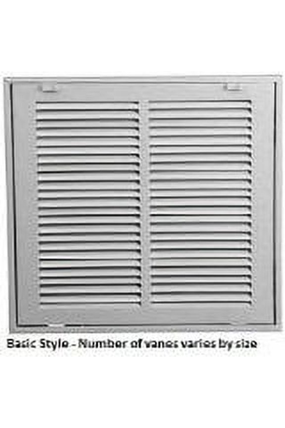 30x10 Soft White Baseboard Return Air Grille (Steel) - Shoemaker 1150