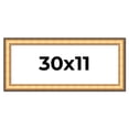 thumbnail image 1 of 30x11 Frame Gold Plein Aire Solid Wood Picture Frame Width 2 Inches | Interior Frame Depth 0.5, 1 of 8