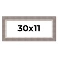 thumbnail image 1 of 30x11 Frame Grey Real Wood Picture Frame Width 2.75 Inches | Interior Frame Depth 0.5 Inches |, 1 of 8