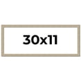 thumbnail image 1 of 30x11 Frame Grey Solid Wood Picture Frame Width 1 Inches | Interior Frame Depth 0.5 Inches |, 1 of 8