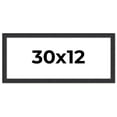 thumbnail image 1 of 30x12 Frame Black Real Wood Picture Frame Width 1.25 Inches | Interior Frame Depth 0.5 Inches |, 1 of 8