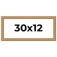 thumbnail image 1 of 30x12 Frame Gold Real Wood Picture Frame Width 1.5 inches | Interior Frame Depth 0.5 inches |, 1 of 8