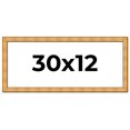 thumbnail image 1 of 30x12 Frame Gold Rustic Solid Wood Picture Frame | 1.25 Inch Wide Moulding | Rustique Gold, 1 of 8