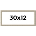 thumbnail image 1 of 30x12 Frame Grey Solid Wood Picture Frame Width 1 Inches | Interior Frame Depth 0.5 Inches |, 1 of 8
