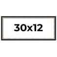 thumbnail image 1 of 30x12 Frame Silver Real Wood Picture Frame Width 1.25 Inches | Interior Frame Depth 0.75 Inches |, 1 of 8