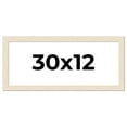 thumbnail image 1 of 30x12 Frame White Real Wood Picture Frame Width 1.5 inches | Interior Frame Depth 0.5 inches | Barn, 1 of 8