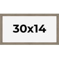 thumbnail image 1 of 30x14 Frame Gray Barnwood Rustic Solid Wood Picture Frame | 1.5 Inch Moulding Width | Includes UV, 1 of 8