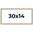 thumbnail image 1 of 30x14 Frame Grey Solid Wood Picture Frame Width 1 Inches | Interior Frame Depth 0.5 Inches |, 1 of 8