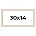 thumbnail image 1 of 30x14 Frame White Real Wood Picture Frame Width 1.75 inches | Interior Frame Depth 0.5 inches |, 1 of 8