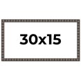 thumbnail image 1 of 30x15 Frame Black Brown Chestnut Mosaic Solid Wood Picture Frame | 1.125 Inch Moulding Width |, 1 of 8