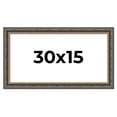 thumbnail image 1 of 30x15 Frame Black Real Wood Picture Frame Width 2 inches | Interior Frame Depth 0.5 inches | Fitz, 1 of 8