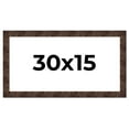 thumbnail image 1 of 30x15 Frame Brown Burl Real Wood Picture Frame Width 1.625 Inches | Interior Frame Depth 0.5 Inches, 1 of 8
