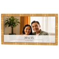 thumbnail image 1 of 30x15 Frame Gold Bamboo Solid Wood Picture Frame | 1 Inch Moulding Width | Interior Frame Depth, 1 of 8