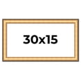 thumbnail image 1 of 30x15 Frame Gold Plein Aire Solid Wood Picture Frame Width 2 Inches | Interior Frame Depth 0.5, 1 of 8