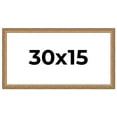 thumbnail image 1 of 30x15 Frame Gold Solid Wood Picture Frame Width 1.25 Inches | Interior Frame Depth 0.375 Inches |, 1 of 8