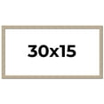 thumbnail image 1 of 30x15 Frame Grey Solid Wood Picture Frame Width 1 Inches | Interior Frame Depth 0.5 Inches |, 1 of 8
