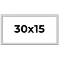 thumbnail image 1 of 30x15 Frame Silver Inner Slope Bevel Picture Frame | 1 Inch Moulding Width | 0.75 Inch Rabbet Depth, 1 of 8
