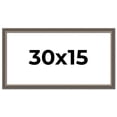 thumbnail image 1 of 30x15 Frame Silver Real Wood Picture Frame Width 1.25 Inches | Interior Frame Depth 0.5 Inches |, 1 of 8