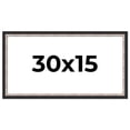 thumbnail image 1 of 30x15 Frame Silver Real Wood Picture Frame Width 1.25 Inches | Interior Frame Depth 0.75 Inches |, 1 of 8